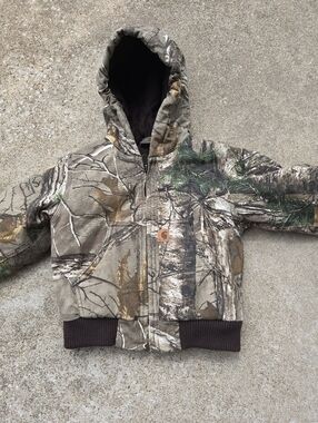 Carhartt Toddler Boys Camo Coat Like New
